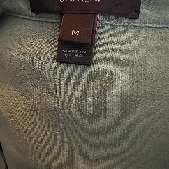 J. Crew Sage Green Easy Tunic Dress Size M - Picture 2 of 2